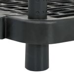 Casa si Gradina - Mobilier - Biblioteci si rafturi - Rafturi - Raft depozitare cu 5 polite, negru, 93,5x45,5x194,5 cm, PP - Infinity.ro