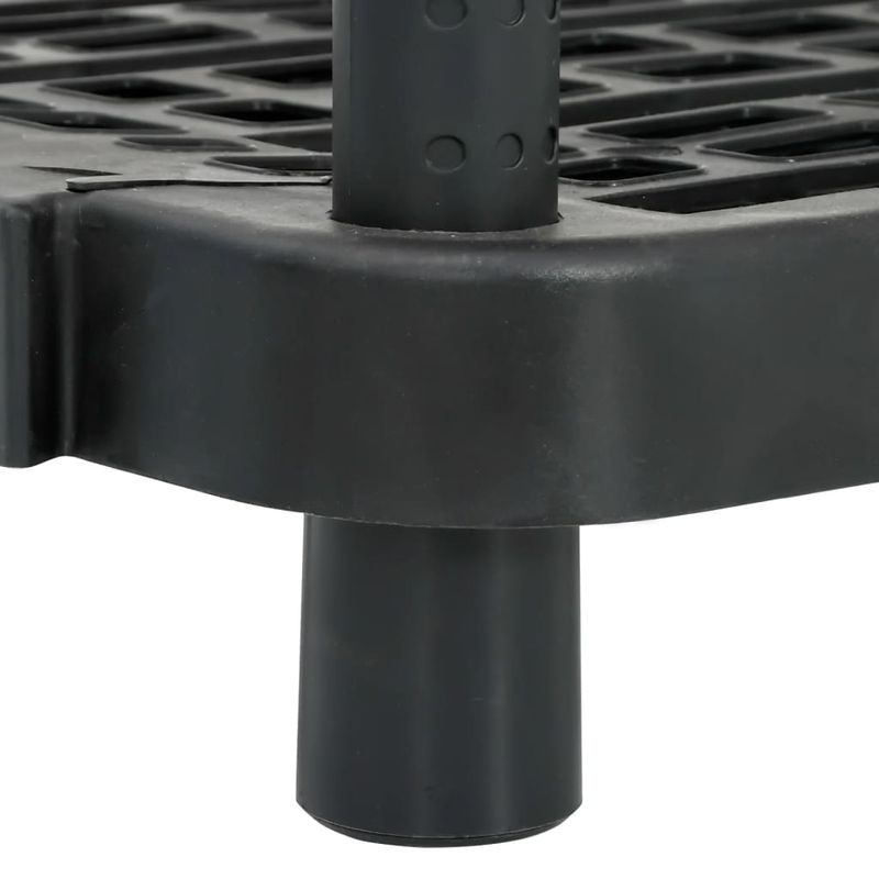 Casa si Gradina - Mobilier - Biblioteci si rafturi - Rafturi - Raft depozitare cu 5 polite, negru, 93,5x45,5x194,5 cm, PP - Infinity.ro