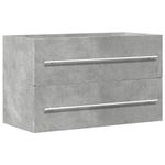 Casa si Gradina - Mobilier - Mobilier baie - Comode baie - Dulap de chiuveta stejar artizanal 80x38,5x48 cm lemn prelucrat - Infinity.ro