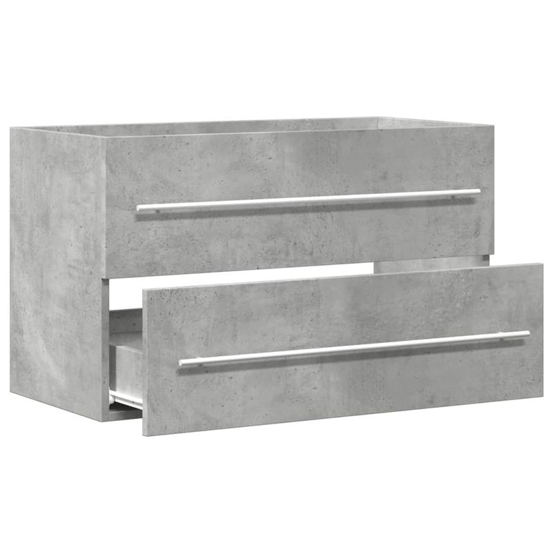 Casa si Gradina - Mobilier - Mobilier baie - Comode baie - Dulap de chiuveta stejar artizanal 80x38,5x48 cm lemn prelucrat - Infinity.ro