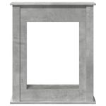 Casa si Gradina - Termice - Sobe, Seminee si accesorii - Accesorii seminee si sobe - Masca de semineu, gri beton, 75x20x87,5 cm, lemn prelucrat - Infinity.ro
