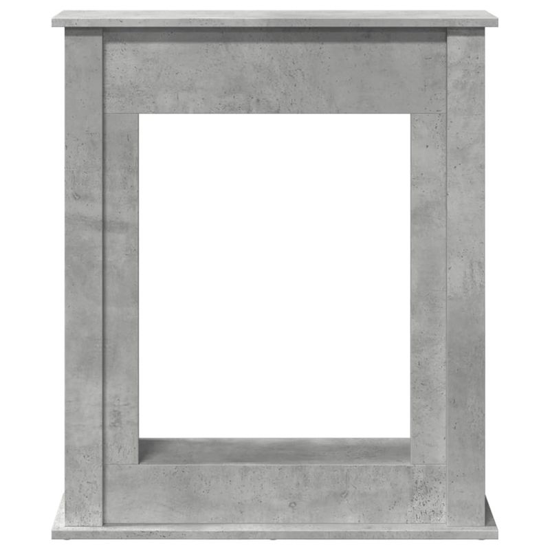 Casa si Gradina - Termice - Sobe, Seminee si accesorii - Accesorii seminee si sobe - Masca de semineu, gri beton, 75x20x87,5 cm, lemn prelucrat - Infinity.ro