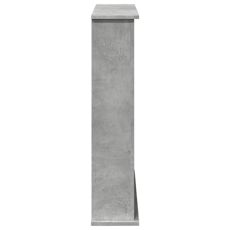 Casa si Gradina - Termice - Sobe, Seminee si accesorii - Accesorii seminee si sobe - Masca de semineu, gri beton, 75x20x87,5 cm, lemn prelucrat - Infinity.ro