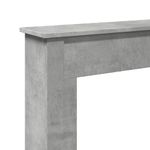 Casa si Gradina - Termice - Sobe, Seminee si accesorii - Accesorii seminee si sobe - Masca de semineu, gri beton, 75x20x87,5 cm, lemn prelucrat - Infinity.ro