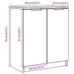 Casa si Gradina - Mobilier - Organizare si depozitare - Organizator incaltaminte - Pantofar, stejar artizanal, 59x35x70 cm, lemn prelucrat - Infinity.ro