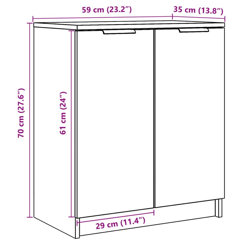 Casa si Gradina - Mobilier - Organizare si depozitare - Organizator incaltaminte - Pantofar, stejar artizanal, 59x35x70 cm, lemn prelucrat - Infinity.ro