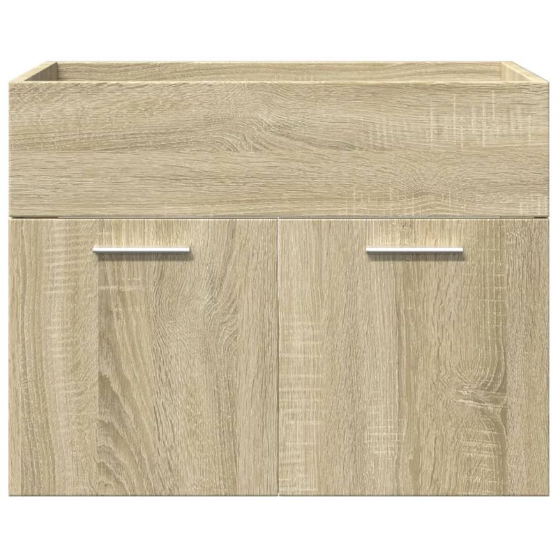 Casa si Gradina - Mobilier - Seturi de mobilier - Seturi baie - Set mobilier de baie, 3 piese, stejar sonoma, lemn prelucrat - Infinity.ro