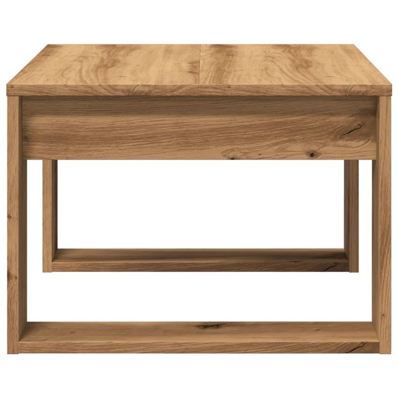 Casa si Gradina - Mobilier - Mese si birouri - Mese living - Masa laterala, stejar artizanal, 50x50x35 cm, lemn prelucrat - Infinity.ro