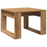 Casa si Gradina - Mobilier - Mese si birouri - Mese living - Masa laterala, stejar artizanal, 50x50x35 cm, lemn prelucrat - Infinity.ro