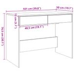 Casa si Gradina - Mobilier - Mese si birouri - Birouri - Birou, lemn vechi, 101x50x76,5 cm, lemn prelucrat - Infinity.ro