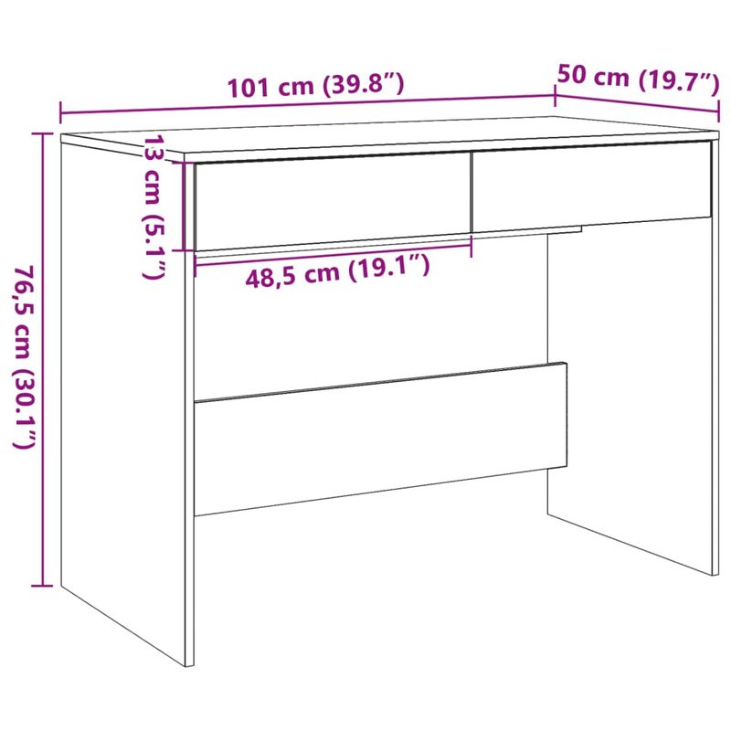 Casa si Gradina - Mobilier - Mese si birouri - Birouri - Birou, lemn vechi, 101x50x76,5 cm, lemn prelucrat - Infinity.ro