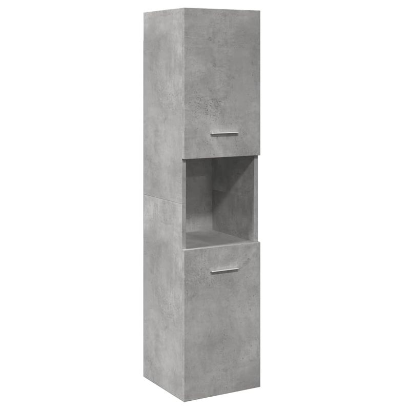 Casa si Gradina - Mobilier - Seturi de mobilier - Seturi baie - Set mobilier de baie, 3 piese, gri beton, lemn compozit - Infinity.ro