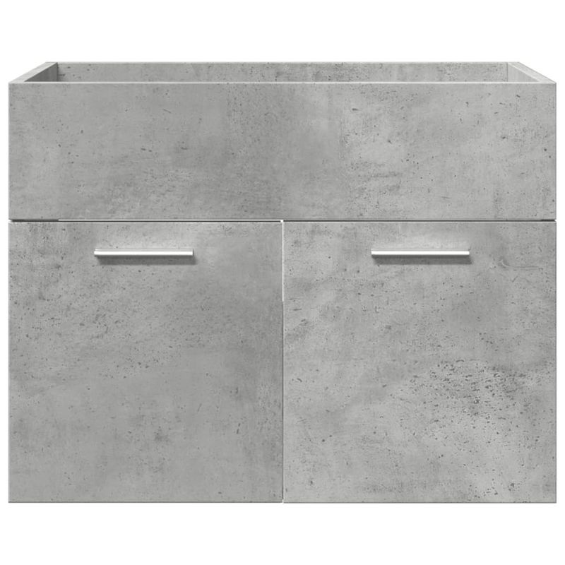 Casa si Gradina - Mobilier - Seturi de mobilier - Seturi baie - Set mobilier de baie, 3 piese, gri beton, lemn compozit - Infinity.ro