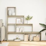 Casa si Gradina - Mobilier - Biblioteci si rafturi - Biblioteci - Biblioteca/separator camera stejar sonoma 143,5x29x143,5cm lemn - Infinity.ro