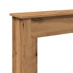 Casa si Gradina - Termice - Sobe, Seminee si accesorii - Accesorii seminee si sobe - Masca semineu, stejar artizanal, 75x20x87,5 cm, lemn prelucrat - Infinity.ro