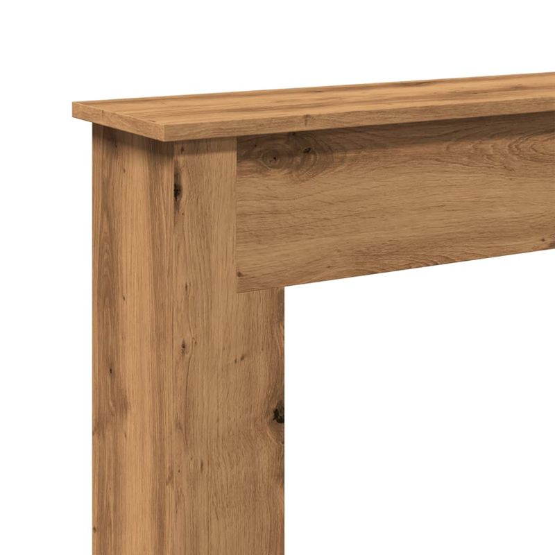 Casa si Gradina - Termice - Sobe, Seminee si accesorii - Accesorii seminee si sobe - Masca semineu, stejar artizanal, 75x20x87,5 cm, lemn prelucrat - Infinity.ro