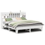 Casa si Gradina - Mobilier - Paturi si accesorii - Paturi - Cadru de pat fara saltea, alb, 180x200 cm, lemn masiv pin - Infinity.ro