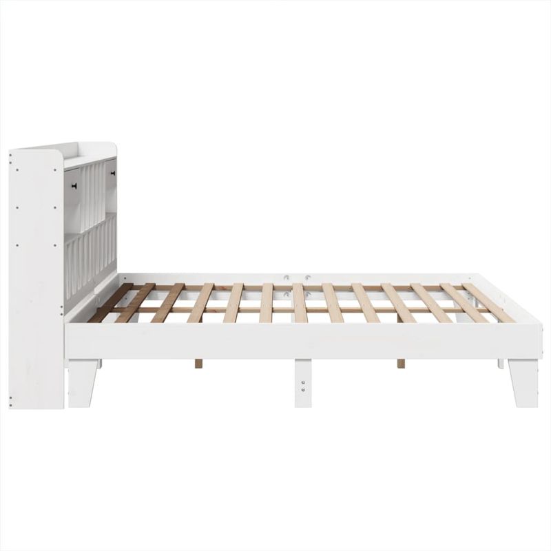 Casa si Gradina - Mobilier - Paturi si accesorii - Paturi - Cadru de pat fara saltea, alb, 180x200 cm, lemn masiv pin - Infinity.ro