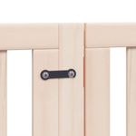 Petshop - Accesorii petshop - Culcusuri si custi - Tarcuri si colivii - Poarta de caini pliabila cu usa, 12 panouri, 600 cm, lemn plop - Infinity.ro