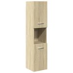 Casa si Gradina - Mobilier - Seturi de mobilier - Seturi baie - Set mobilier de baie, 4 piese, stejar sonoma, lemn prelucrat - Infinity.ro