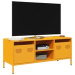 Casa si Gradina - Mobilier - Comode si corpuri - Comode - Dulap TV, galben mustar, 101,5x39x43,5 cm, otel laminat la rece - Infinity.ro