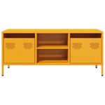 Casa si Gradina - Mobilier - Comode si corpuri - Comode - Dulap TV, galben mustar, 101,5x39x43,5 cm, otel laminat la rece - Infinity.ro