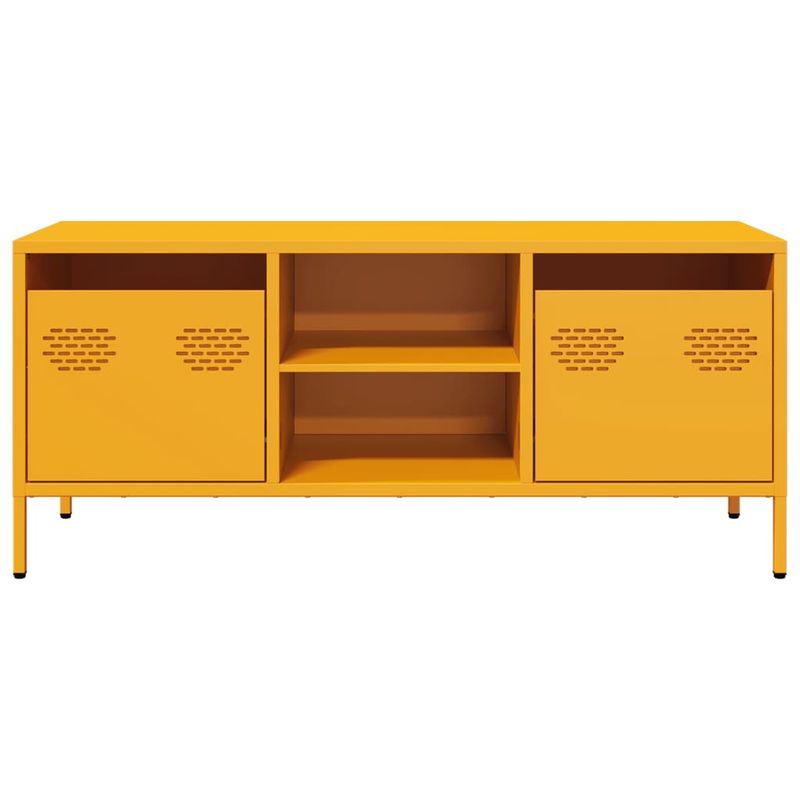Casa si Gradina - Mobilier - Comode si corpuri - Comode - Dulap TV, galben mustar, 101,5x39x43,5 cm, otel laminat la rece - Infinity.ro