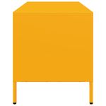 Casa si Gradina - Mobilier - Comode si corpuri - Comode - Dulap TV, galben mustar, 101,5x39x43,5 cm, otel laminat la rece - Infinity.ro