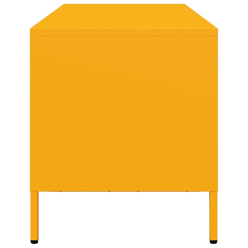 Casa si Gradina - Mobilier - Comode si corpuri - Comode - Dulap TV, galben mustar, 101,5x39x43,5 cm, otel laminat la rece - Infinity.ro