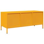 Casa si Gradina - Mobilier - Comode si corpuri - Comode - Dulap TV, galben mustar, 101,5x39x43,5 cm, otel laminat la rece - Infinity.ro