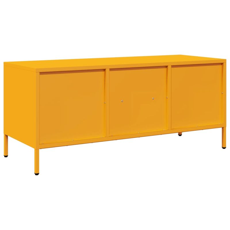 Casa si Gradina - Mobilier - Comode si corpuri - Comode - Dulap TV, galben mustar, 101,5x39x43,5 cm, otel laminat la rece - Infinity.ro