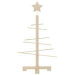 Casa si Gradina - Decoratiuni - Decoratiuni de sezon - Brad de Craciun din lemn decorativ, 75 cm, lemn de pin masiv - Infinity.ro