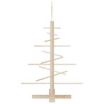Casa si Gradina - Decoratiuni - Decoratiuni de sezon - Brad de Craciun din lemn decorativ, 75 cm, lemn de pin masiv - Infinity.ro