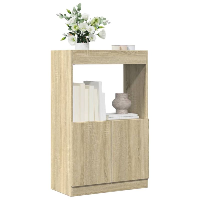 Casa si Gradina - Mobilier - Biblioteci si rafturi - Biblioteci - Dulap inalt, stejar sonoma, 63x33x100 cm, lemn prelucrat - Infinity.ro