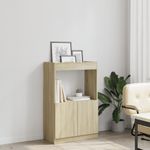 Casa si Gradina - Mobilier - Biblioteci si rafturi - Biblioteci - Dulap inalt, stejar sonoma, 63x33x100 cm, lemn prelucrat - Infinity.ro