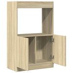 Casa si Gradina - Mobilier - Biblioteci si rafturi - Biblioteci - Dulap inalt, stejar sonoma, 63x33x100 cm, lemn prelucrat - Infinity.ro