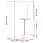 Casa si Gradina - Mobilier - Biblioteci si rafturi - Biblioteci - Dulap inalt, stejar sonoma, 63x33x100 cm, lemn prelucrat - Infinity.ro