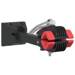 Sport si Outdoor - Ciclism - Accesorii pentru biciclete - Suporturi accesorii biciclete - Suport reparatii biciclete de perete, pliabil, rosu/ negru otel - Infinity.ro