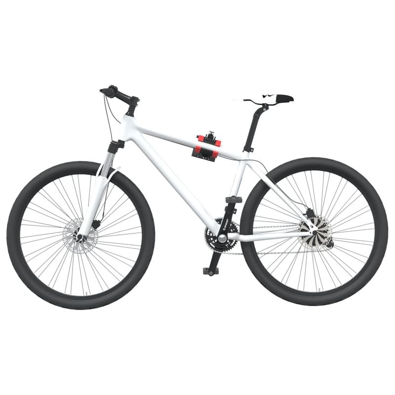 Sport si Outdoor - Ciclism - Accesorii pentru biciclete - Suporturi accesorii biciclete - Suport reparatii biciclete de perete, pliabil, rosu/ negru otel - Infinity.ro
