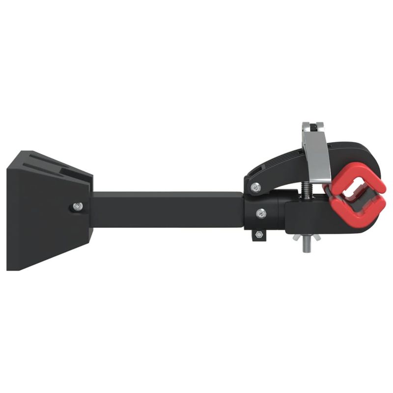 Sport si Outdoor - Ciclism - Accesorii pentru biciclete - Suporturi accesorii biciclete - Suport reparatii biciclete de perete, pliabil, rosu/ negru otel - Infinity.ro