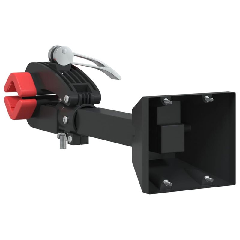 Sport si Outdoor - Ciclism - Accesorii pentru biciclete - Suporturi accesorii biciclete - Suport reparatii biciclete de perete, pliabil, rosu/ negru otel - Infinity.ro