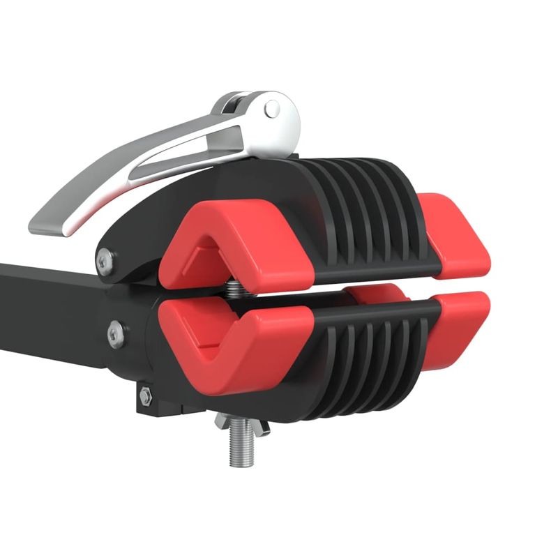Sport si Outdoor - Ciclism - Accesorii pentru biciclete - Suporturi accesorii biciclete - Suport reparatii biciclete de perete, pliabil, rosu/ negru otel - Infinity.ro