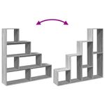 Casa si Gradina - Mobilier - Biblioteci si rafturi - Biblioteci - Biblioteca/separator camera sonoma gri 143,5x29x143,5cm lemn - Infinity.ro