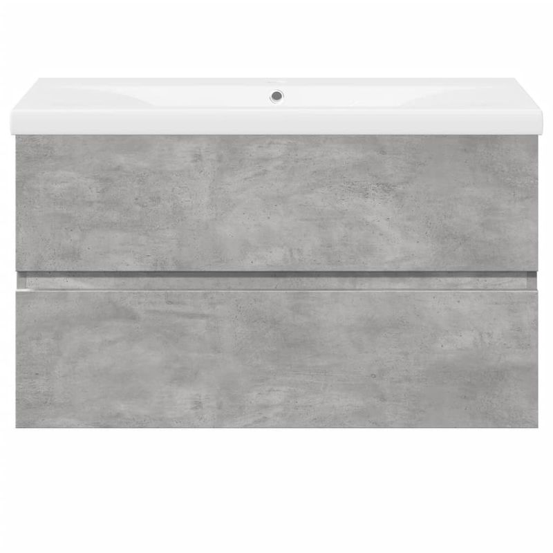 Casa si Gradina - Mobilier - Seturi de mobilier - Seturi baie - Set mobilier de baie, 2 piese, gri beton, lemn compozit - Infinity.ro