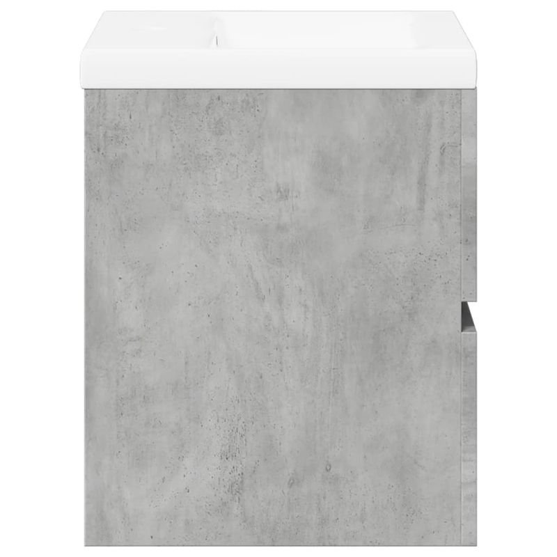 Casa si Gradina - Mobilier - Seturi de mobilier - Seturi baie - Set mobilier de baie, 2 piese, gri beton, lemn compozit - Infinity.ro