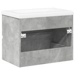 Casa si Gradina - Mobilier - Seturi de mobilier - Seturi baie - Set mobilier de baie, 2 piese, gri beton, lemn compozit - Infinity.ro