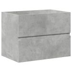 Casa si Gradina - Mobilier - Seturi de mobilier - Seturi baie - Set mobilier de baie, 2 piese, gri beton, lemn compozit - Infinity.ro