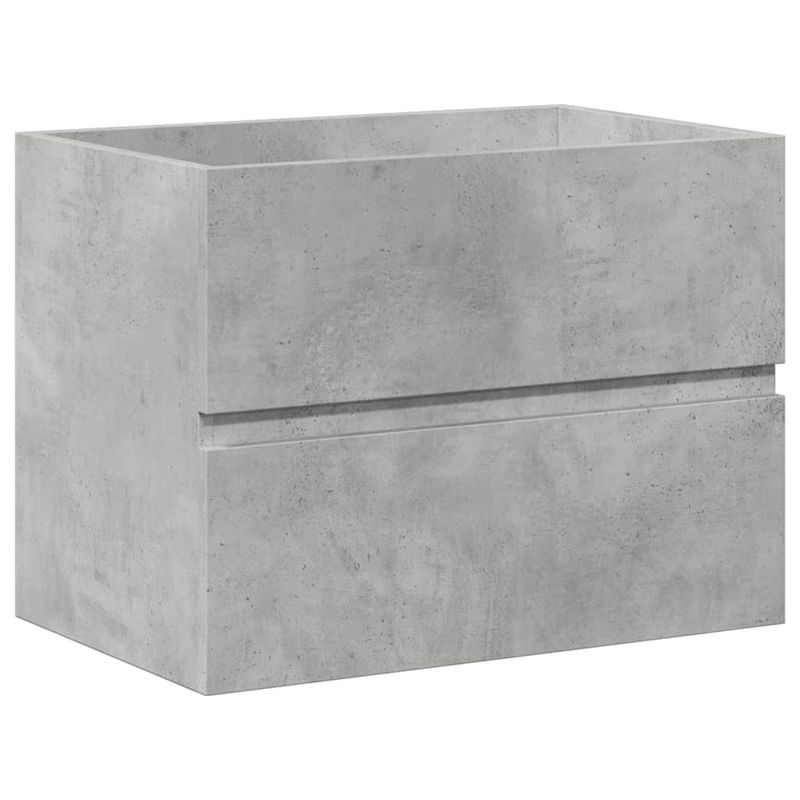 Casa si Gradina - Mobilier - Seturi de mobilier - Seturi baie - Set mobilier de baie, 2 piese, gri beton, lemn compozit - Infinity.ro