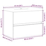 Casa si Gradina - Mobilier - Seturi de mobilier - Seturi baie - Set mobilier de baie, 2 piese, gri beton, lemn compozit - Infinity.ro