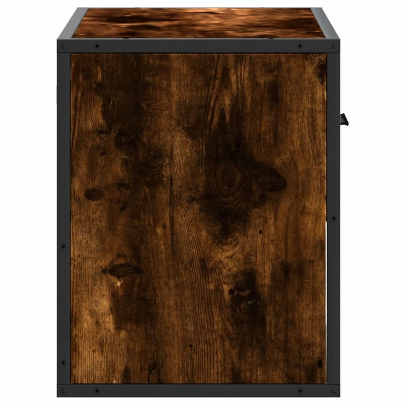 Casa si Gradina - Mobilier - Comode si corpuri - Comode - Dulap TV, stejar fumuriu, 60x31x39,5 cm lemn si metal - Infinity.ro